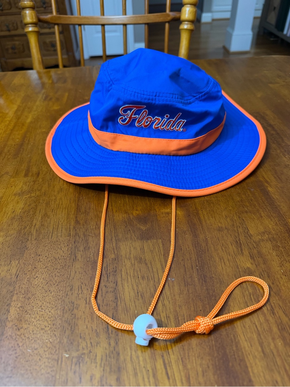 Worn 1x Women’s UF Florida Gators Bucket Adjustable Hat Blue Orange Trim